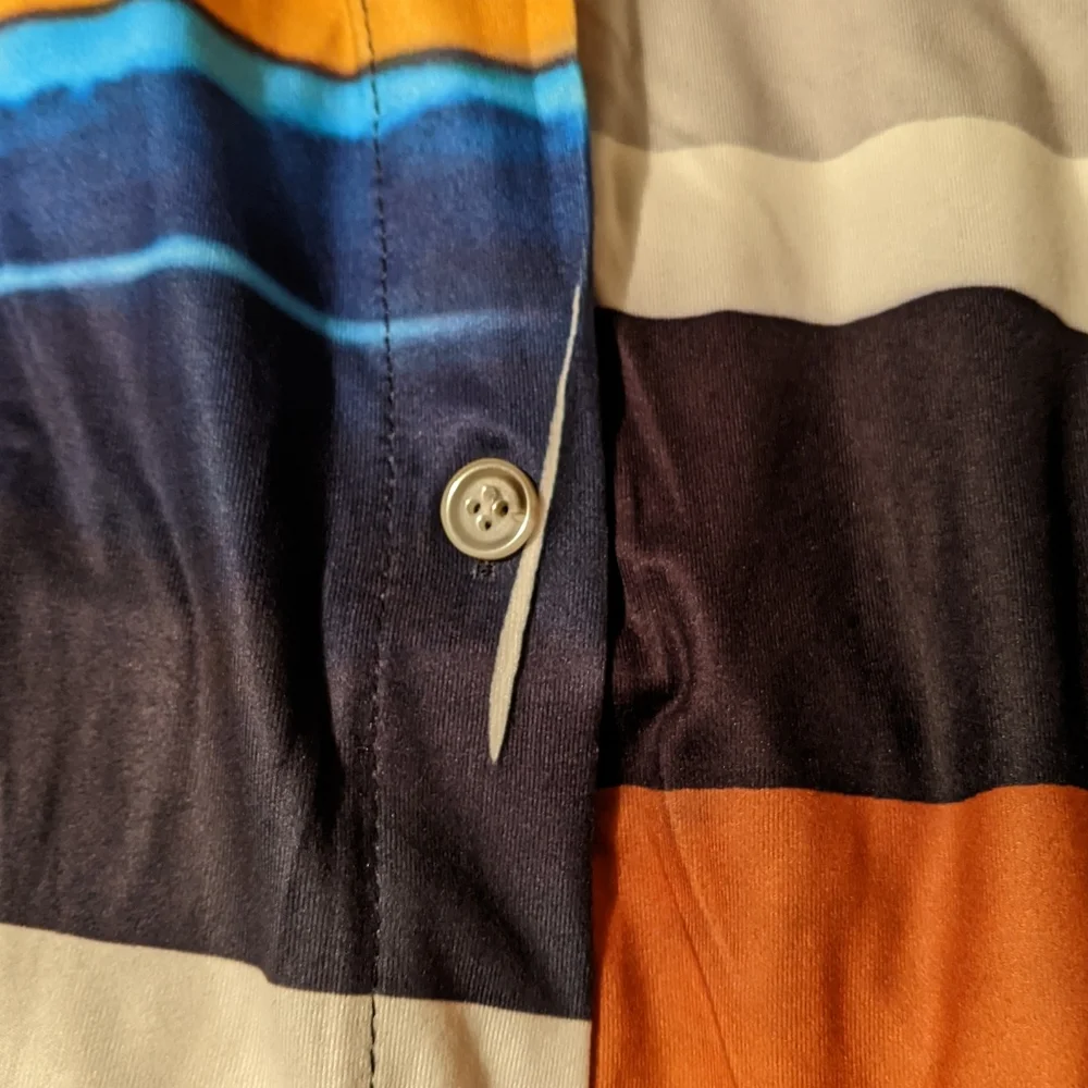 🚩2 for $15 - Striped Shirt Dress - Picture 3 of 3